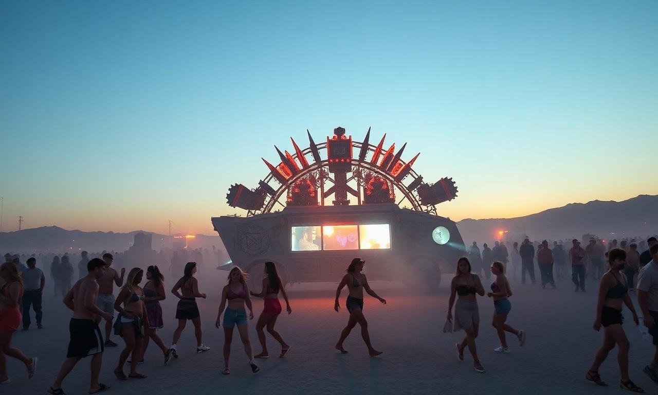 DJ Tennis on the playa